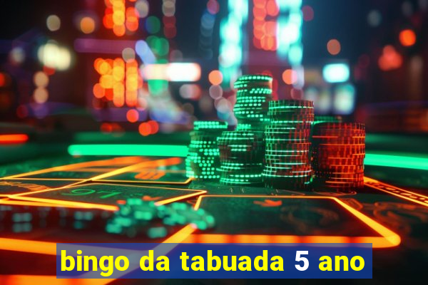 bingo da tabuada 5 ano